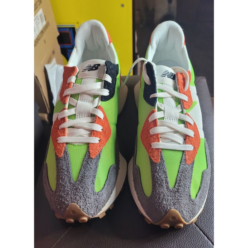 New Balance 327 MS327SFA Green Orange Gray Men's Size 10 Lifestyle Shoes New - Picture 3 of 7